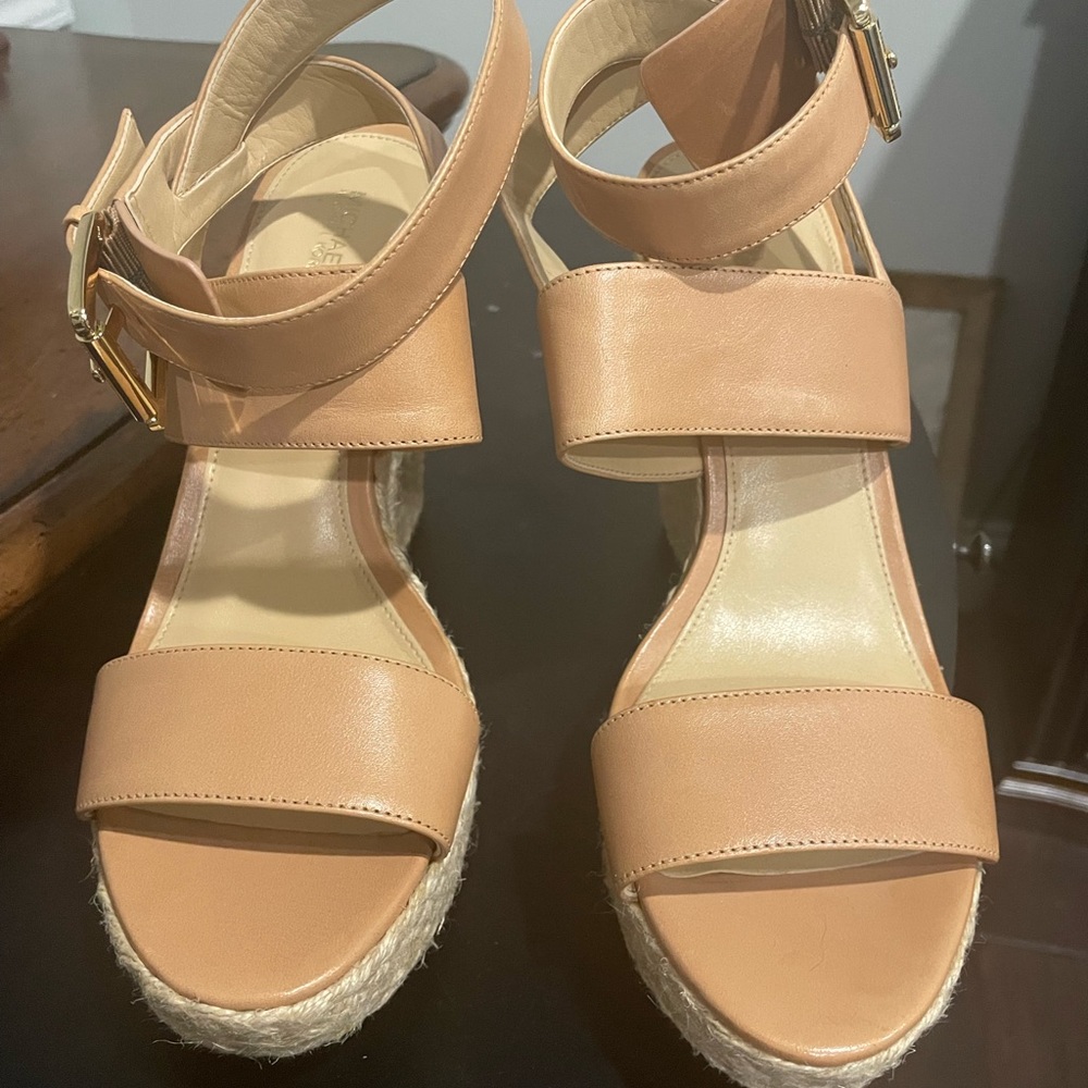 Michael Kors Tan Wedges
